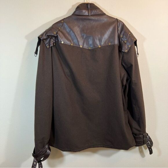 RQ-BL Brown Steampunk Jacket Men’s XL - Picture 9 of 11